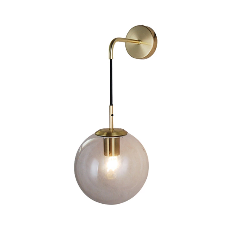 Hallway indoor glass modern and simple wall lamp