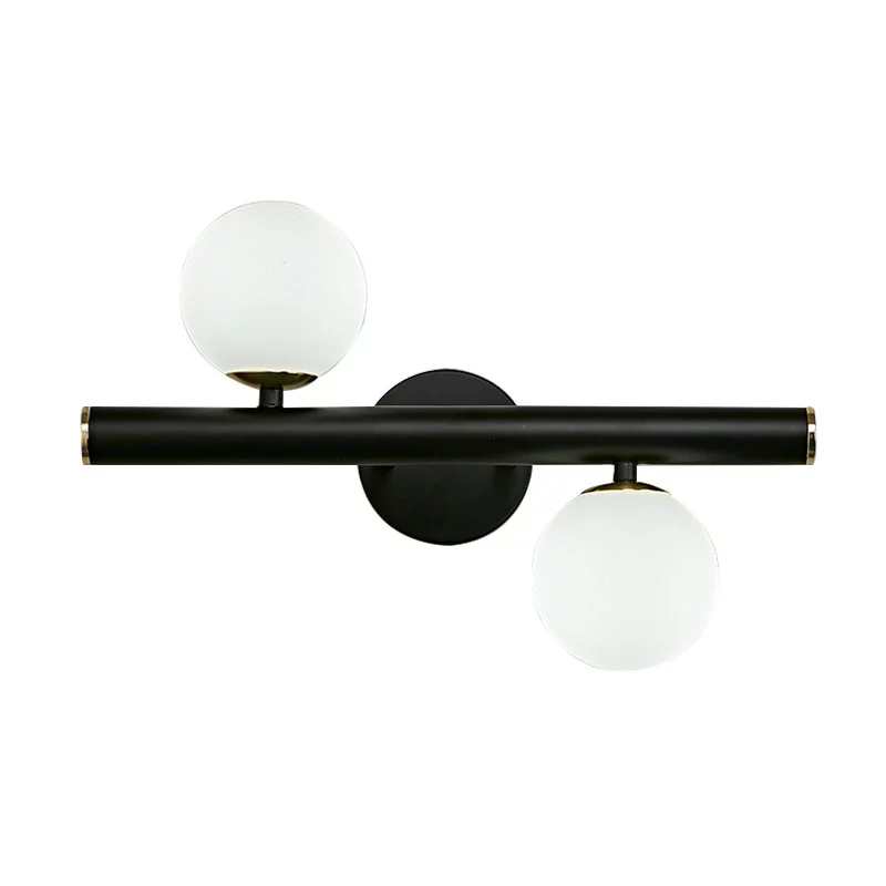 Home décor simple white glass wall lamp