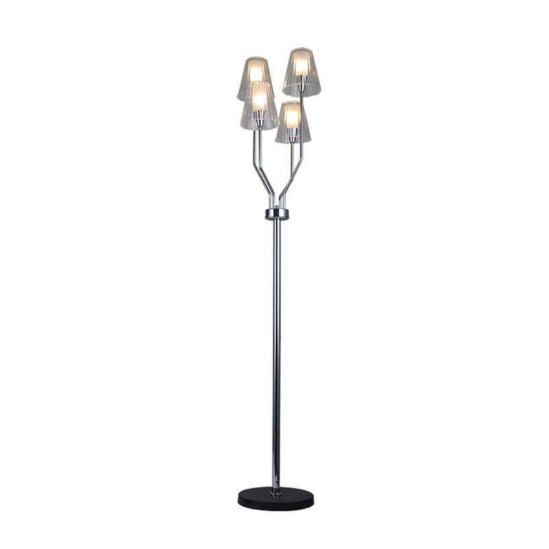 Modern glass floor lamp